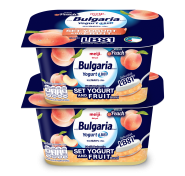 New Meiji Bulgaria Set Yogurt and fruit with peach 110 g. Pack2